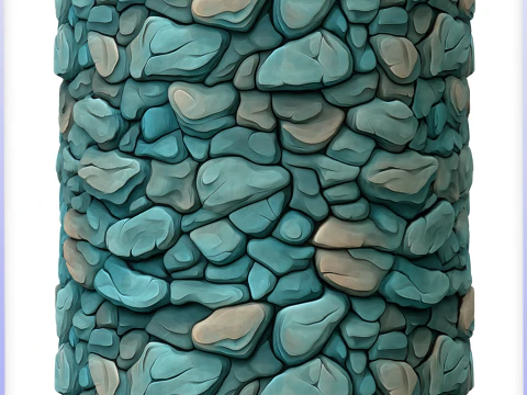 Stylized Stone Floor Seamless Texture CG Textures