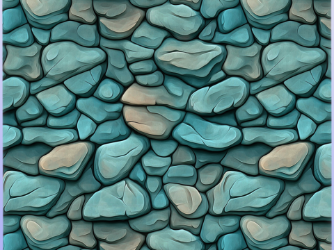 Stylized Stone Floor Seamless Texture CG 텍스쳐
