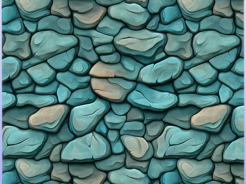 Stylized Stone Floor Seamless Texture CG Textures
