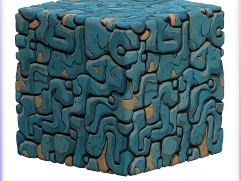 Stylized Stone Floor Seamless Texture CG Tekstury