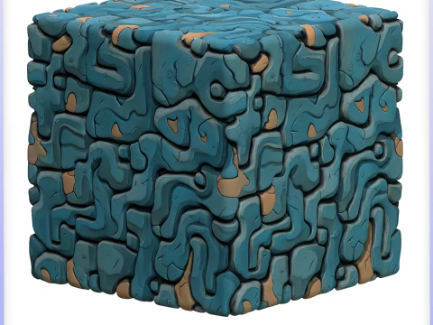 Stylized Stone Floor Seamless Texture CG Textures