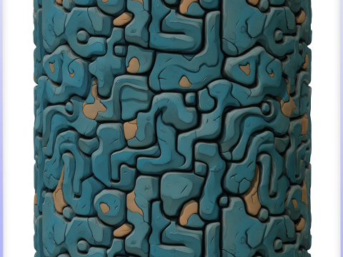 Stylized Stone Floor Seamless Texture CG Tekstury