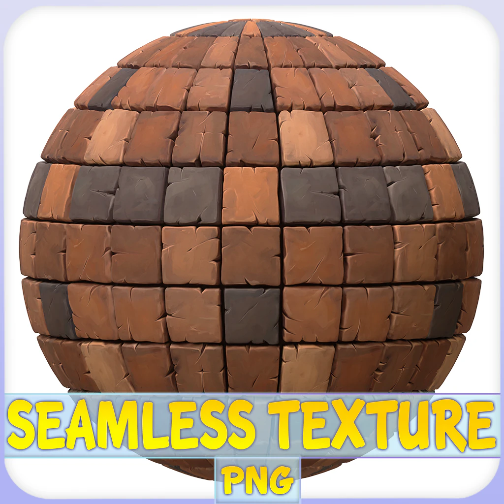 Stylized Tile Seamless Texture CG Textures .c4d .max .obj .3ds .fbx .stl .blend 