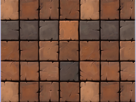 Stylized Tile Seamless Texture CG Texturen