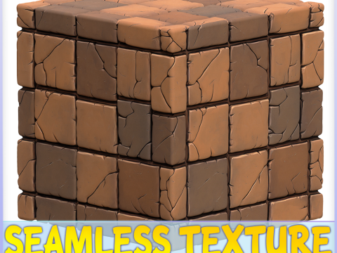 Stylized Tile Seamless Texture CG Textures