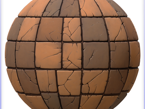 Stylized Tile Seamless Texture CG Текстуры
