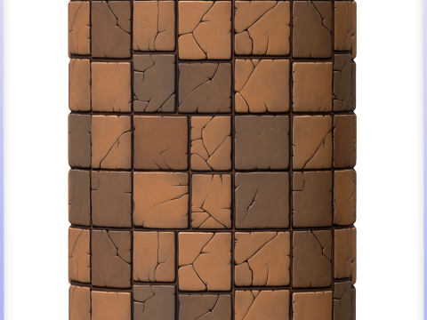 Stylized Tile Seamless Texture CG Текстуры