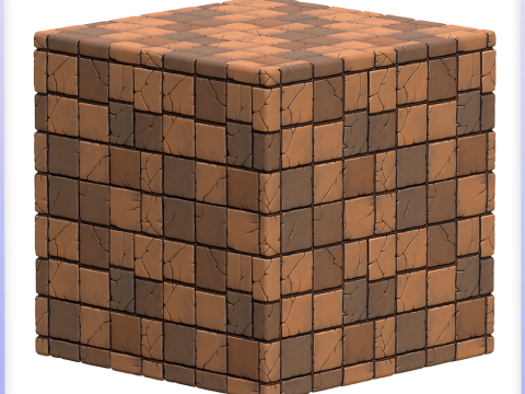 Stylized Tile Seamless Texture CG Текстуры