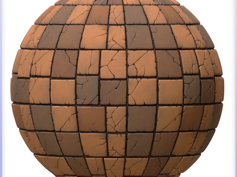 Stylized Tile Seamless Texture CG Текстуры