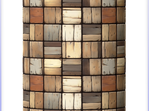 Stylized Tile Seamless Texture CG Textures