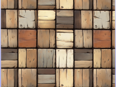 Stylized Tile Seamless Texture CG Textures