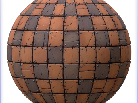 Stylized Tile Seamless Texture CG 纹理