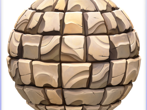 Stylized Tile Seamless Texture CG Texturen