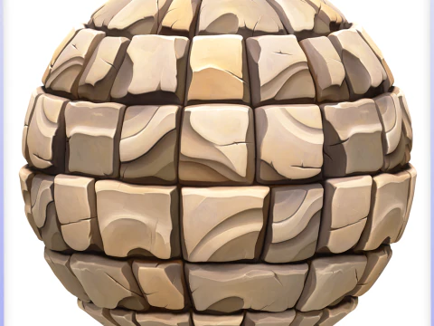 Stylized Tile Seamless Texture CG Textures