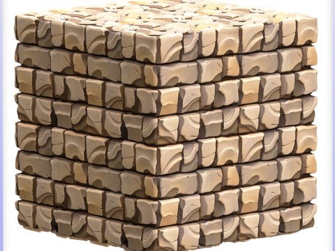 Stylized Tile Seamless Texture CG Texturen