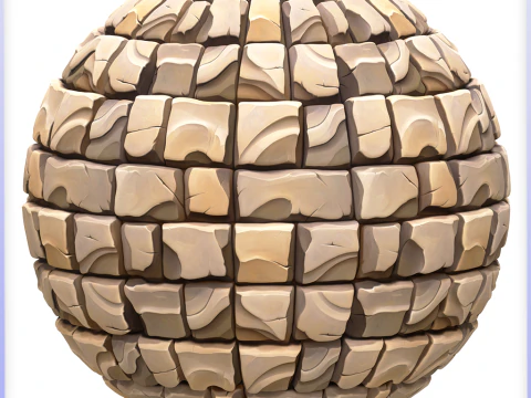 Stylized Tile Seamless Texture CG Textures