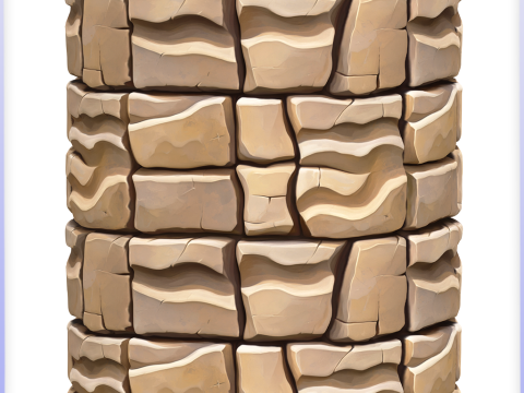Stylized Tile Seamless Texture CG Textures