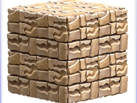 Stylized Tile Seamless Texture CG Textures
