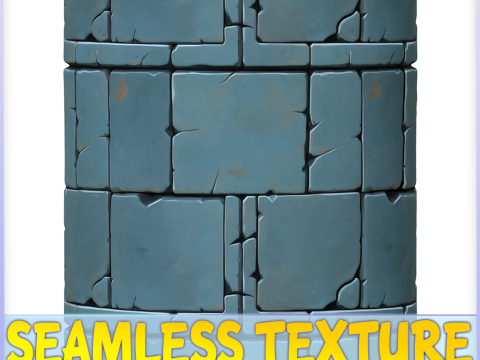 Stylized Wall Seamless Texture CG テクスチャ