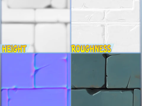 Stylized Wall Seamless Texture CG Textures