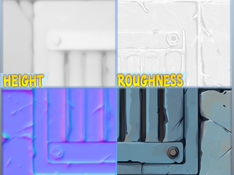 Stylized Wall Seamless Texture CG Texturen