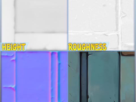 Stylized Wall Seamless Texture Texturas CG