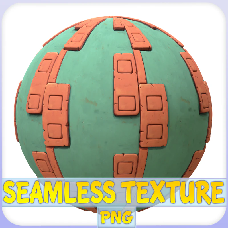 Бесшовная текстура стилизованной стены CG Текстуры .c4d .max .obj .3ds .fbx .stl .blend 