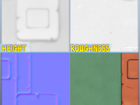 Stylized Wall Seamless Texture CG Textures