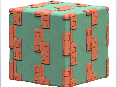 Бесшовная текстура стилизованной стены CG Текстуры