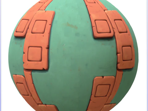 Бесшовная текстура стилизованной стены CG Текстуры