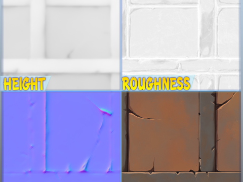 Stylized Wall Seamless Texture CG Textures