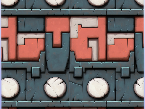 Stylized Wall Seamless Texture Texturas CG