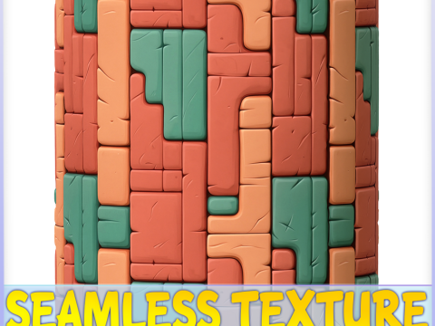 Stylized Wall Seamless Texture Tekstur CG
