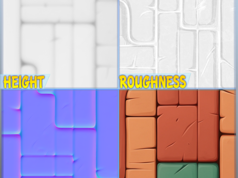 Stylized Wall Seamless Texture CG Texturen