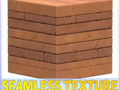 Бесшовная текстура стилизованной стены CG Текстуры