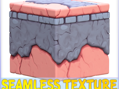 Stylized Wall Seamless Texture CG Текстуры
