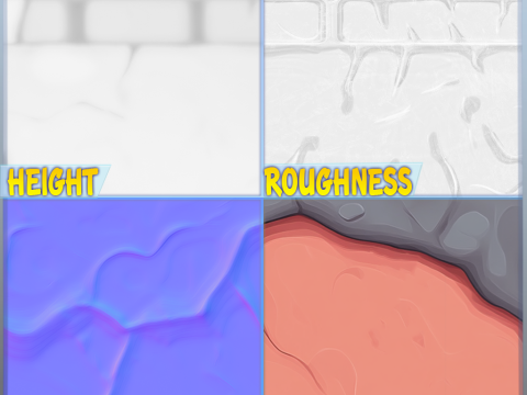 Stylized Wall Seamless Texture Texturas CG