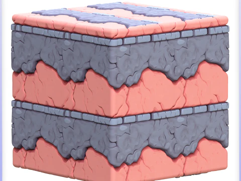 Stylized Wall Seamless Texture CG Textures
