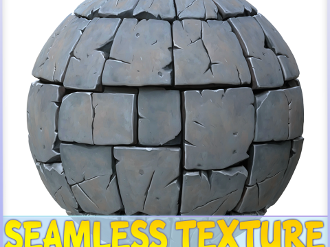 Stylized Wall Seamless Texture CG テクスチャ
