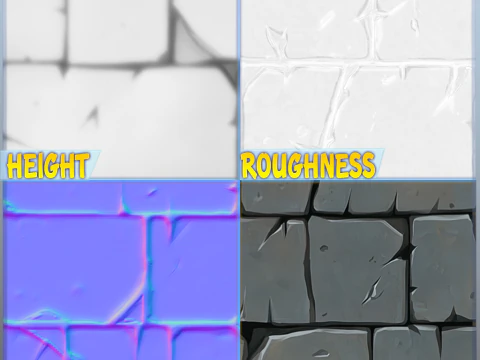 Stylized Wall Seamless Texture CG Textures