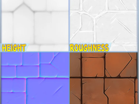 Stylized Wall Seamless Texture CG Textures
