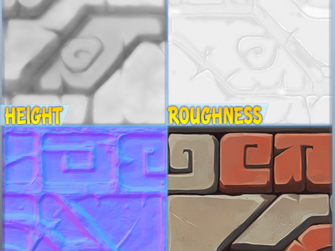 Stylized Wall Seamless Texture Texturas CG
