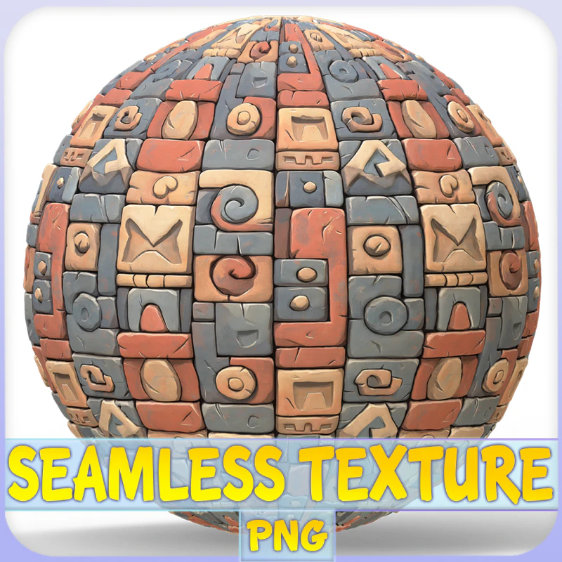 Stylized Wall Seamless Texture CG Textures .c4d .max .obj .3ds .fbx .stl .blend 