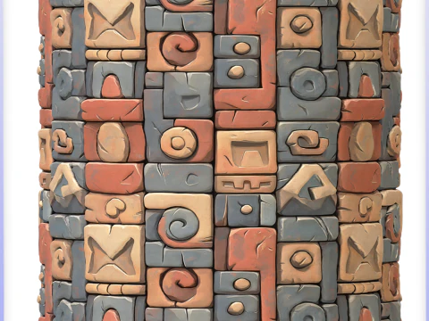Stylized Wall Seamless Texture CG Textures