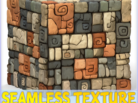 Stylized Wall Seamless Texture CG 纹理