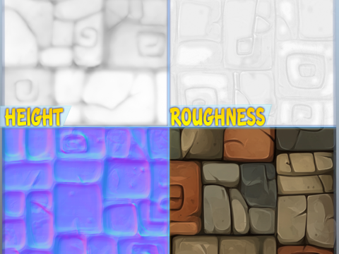 Stylized Wall Seamless Texture CG Textures