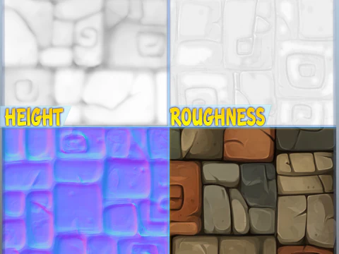 Stylized Wall Seamless Texture CG Textures