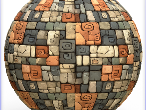 Stylized Wall Seamless Texture CG Textures