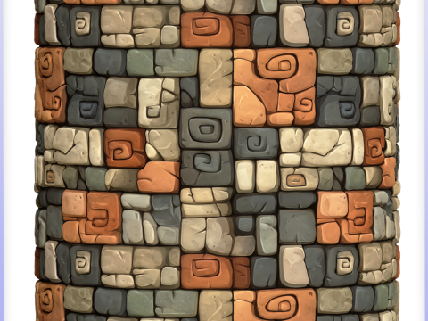 Stylized Wall Seamless Texture CG Textures