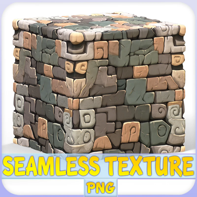 Stylized Wall Seamless Texture CG Textures .c4d .max .obj .3ds .fbx .stl .blend 
